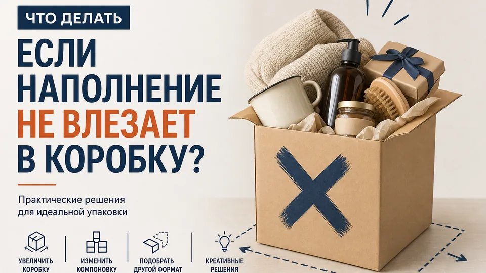 Что делать, если наполнение не влезает в коробку: практический чеклист для корпоративных наборов