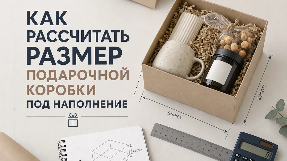 Как рассчитать размер подарочной коробки под наполнение: пошаговая инструкция