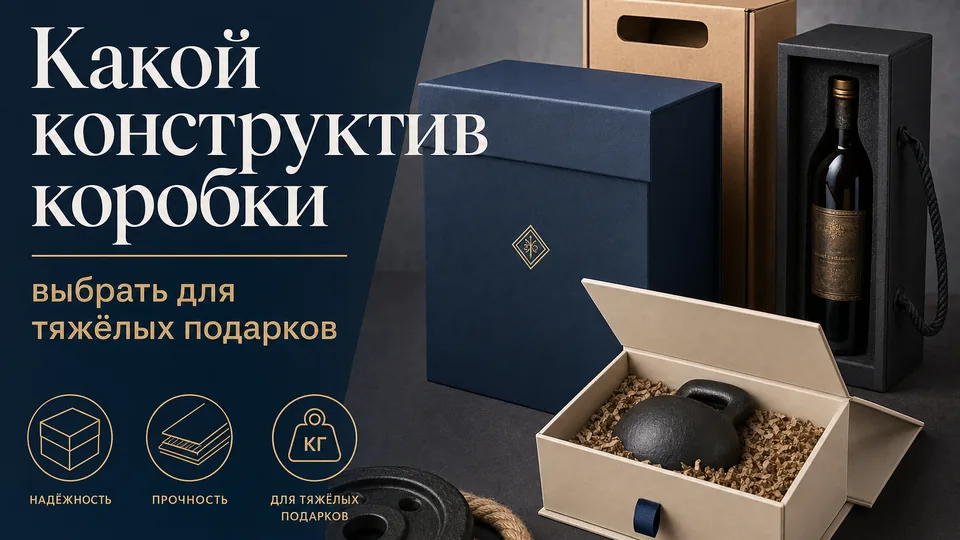 Какой конструктив коробки выбрать для тяжелых подарков: рекомендации
