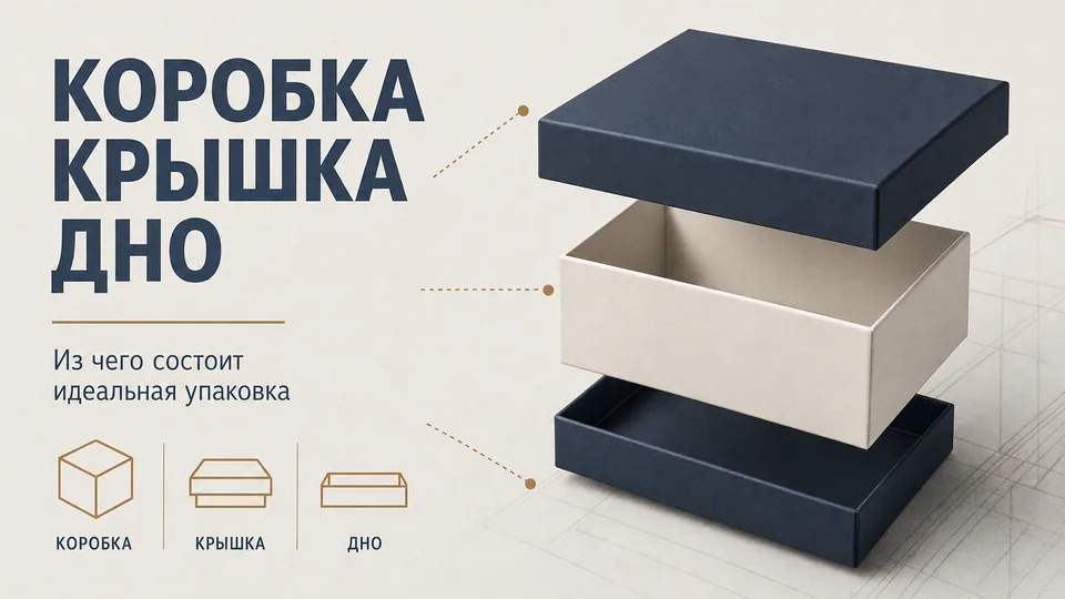 Коробка крышка-дно: размеры, расчёт и типовые ошибки при проектировании