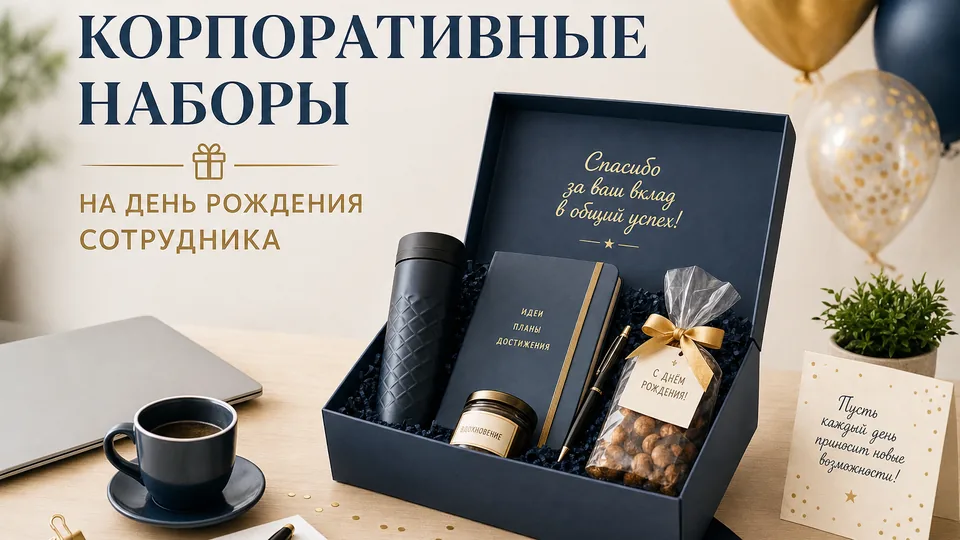Корпоративные наборы на день рождения сотрудника: персонализация