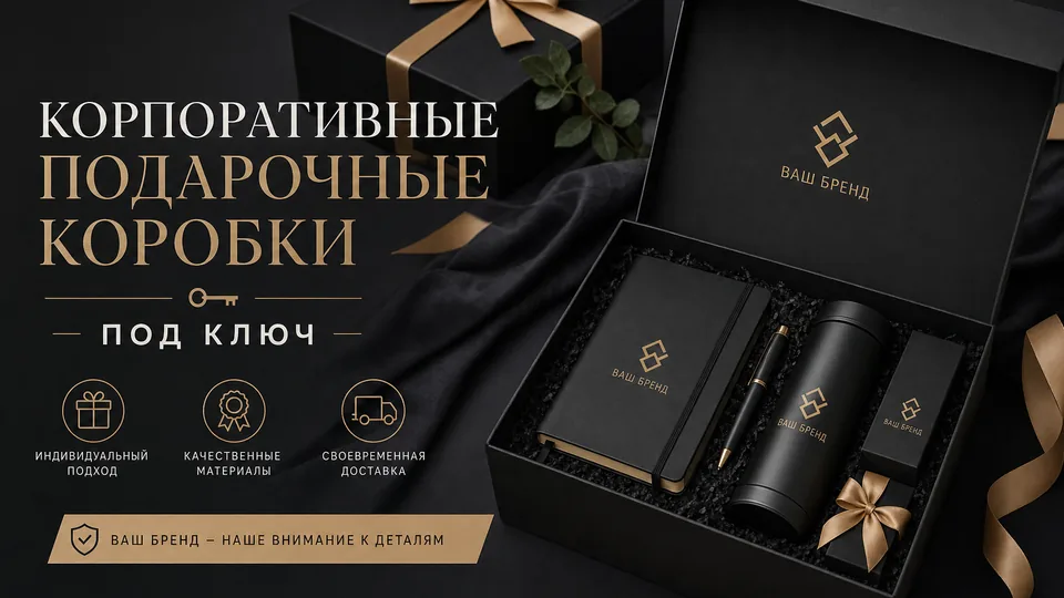 Корпоративные подарочные коробки под ключ: чеклист по разработке, производству и брендированию