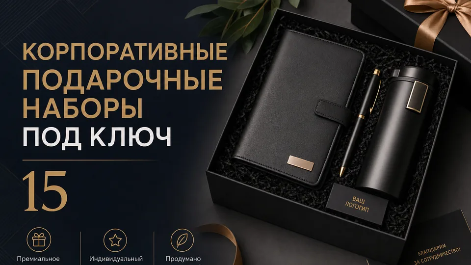 Корпоративные подарочные наборы под ключ: разработка концепции, производство упаковки и сборка тиража от 50 штук
