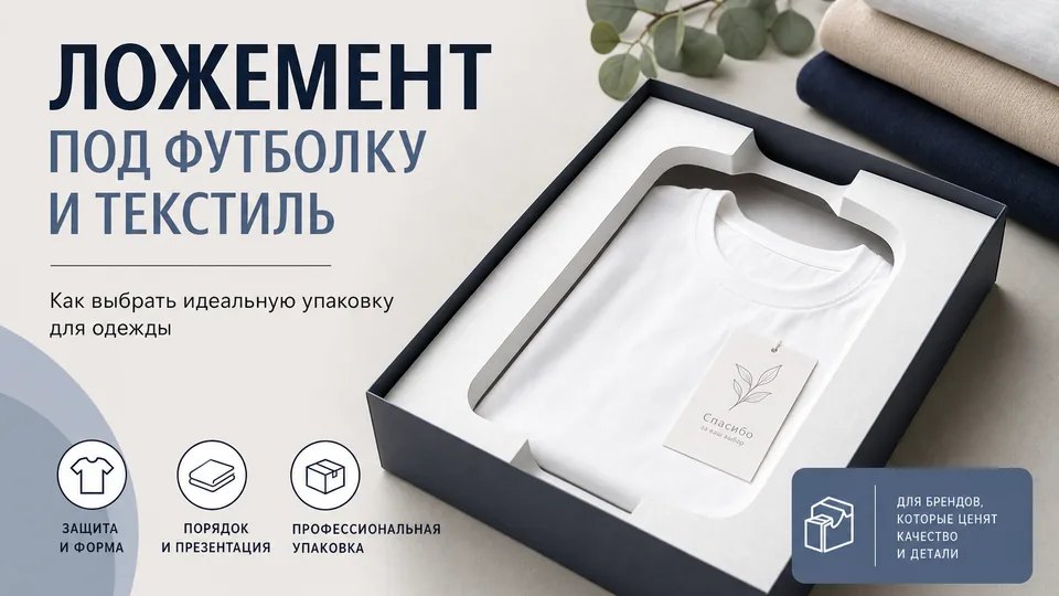 Ложемент под футболку и текстиль: компактная комплектация в B2B-наборах