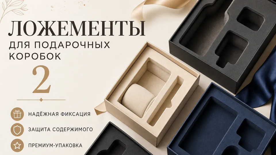 Ложементы для подарочных коробок: ЭВА, поролон, изолон — что выбрать