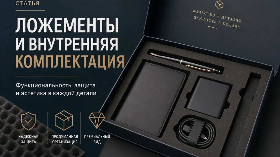 Ложементы и внутренняя комплектация: как зафиксировать мерч и гастрономию в корпоративном наборе