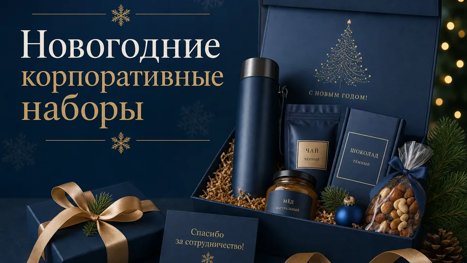 Новогодние корпоративные наборы: что положить и как собрать тираж под ключ