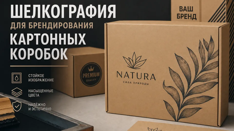 Шелкография для брендирования картонных коробок: когда применять