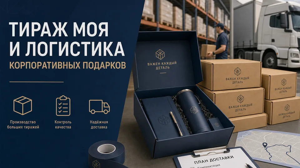 Тираж, MOQ и логистика корпоративных подарков: от 50 до 10 000+ единиц, образцы, договор и ЭДО