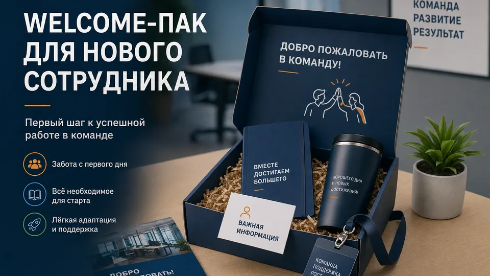 Welcome-пак для нового сотрудника: состав, наполнение и производство под ключ